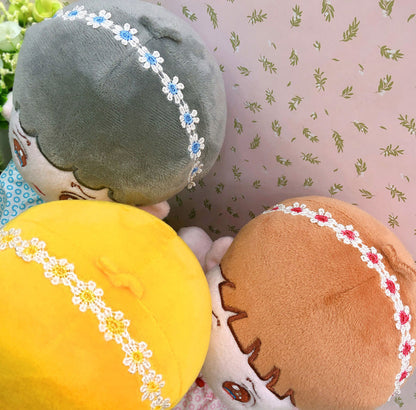 20cmぬい用 花刺繍ヘアバンド｜推しぬい小物