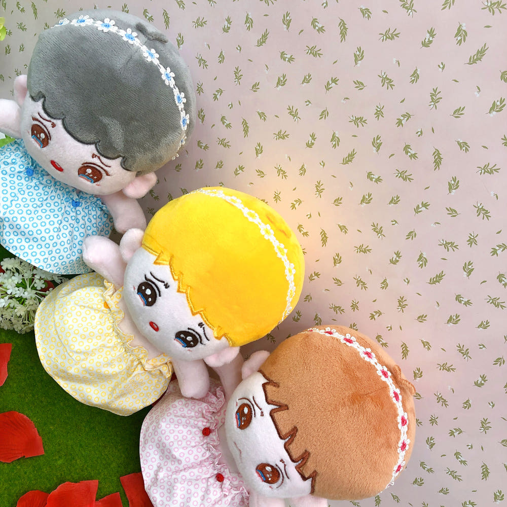 20cmぬい用 花刺繍ヘアバンド｜推しぬい小物