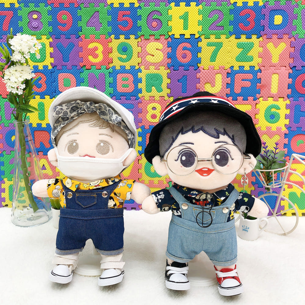 15cm·20cm 인형 옷 캐릭터풍 알로하 셔츠｜최애 인형 옷