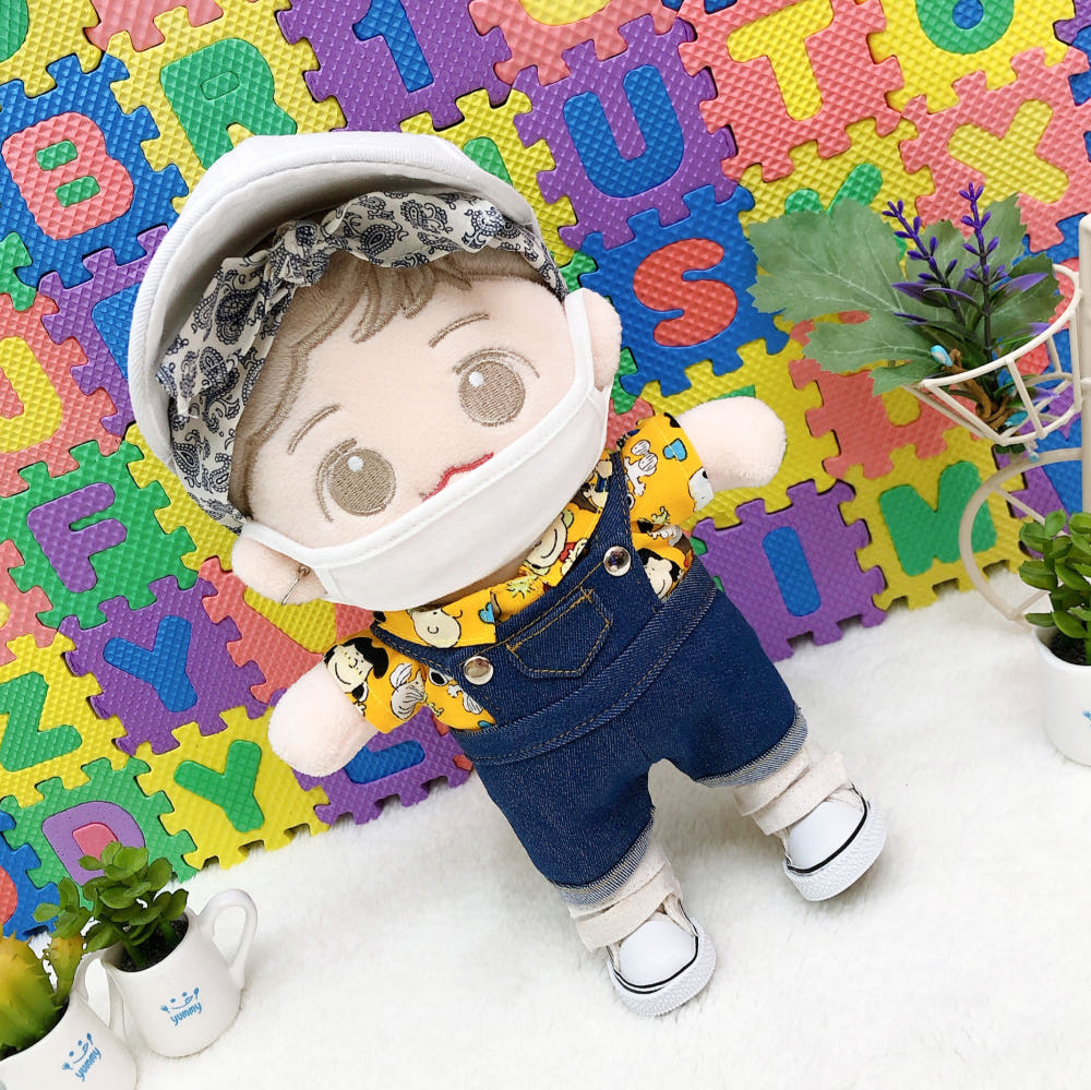 15cm·20cm 인형 옷 캐릭터풍 알로하 셔츠｜최애 인형 옷