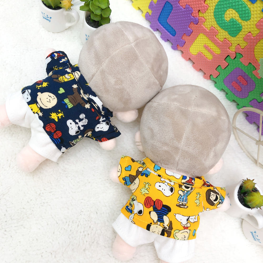 15cm·20cm 인형 옷 캐릭터풍 알로하 셔츠｜최애 인형 옷