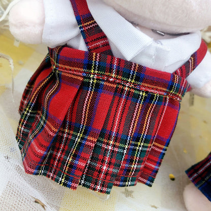 15cm・20cmぬい服 タータンチェックスカート｜推しぬい服