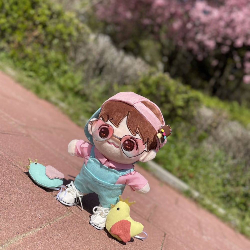 20cm 인형 옷 비비드 핑크 셔츠｜최애 인형 옷