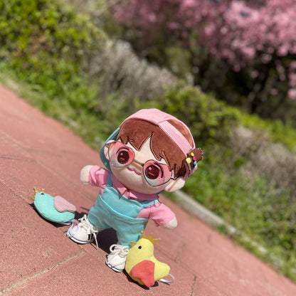20cm 인형 옷 비비드 핑크 셔츠｜최애 인형 옷
