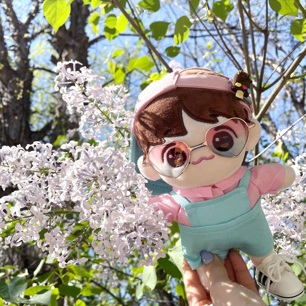 20cm 인형 옷 비비드 핑크 셔츠｜최애 인형 옷