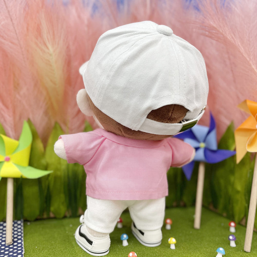 20cm 인형 옷 비비드 핑크 셔츠｜최애 인형 옷