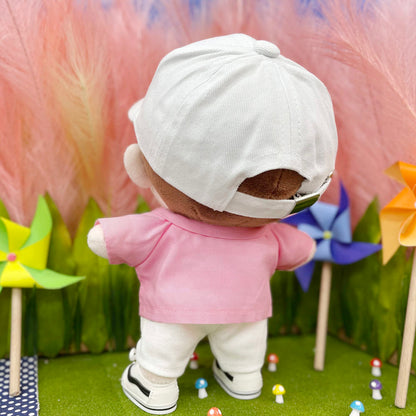 20cm 인형 옷 비비드 핑크 셔츠｜최애 인형 옷