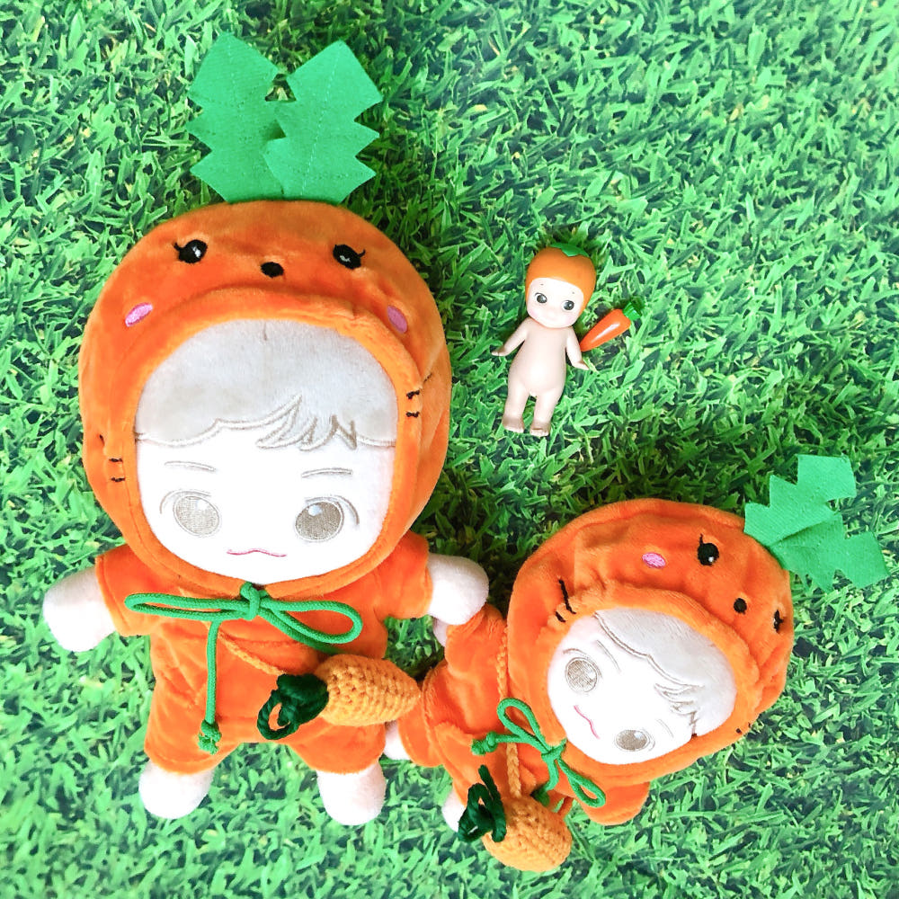15cm·20cm 인형 옷 과일 후드티｜최애 인형 옷