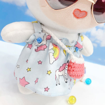 20cmぬい服 ボタンサロペットワンピース｜推しぬい服