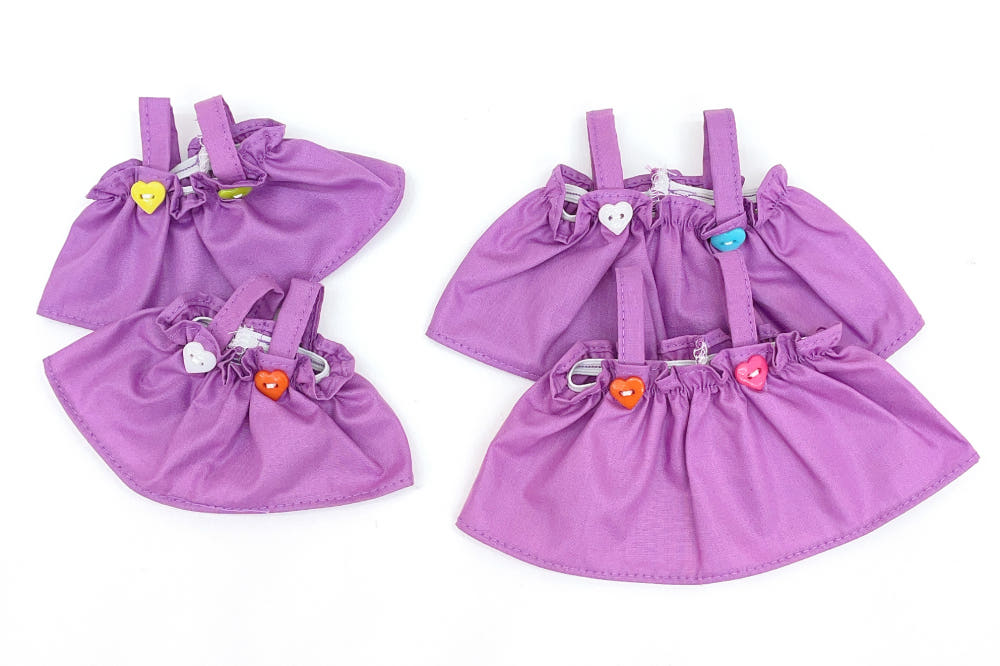 Decorative Button Dress for 15cm/20cm Plush Dolls | Oshi Plushie Outfit