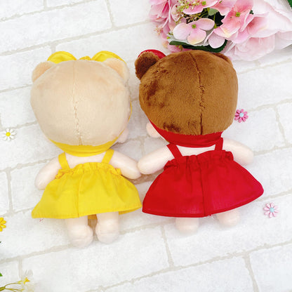 Decorative Button Dress for 15cm/20cm Plush Dolls | Oshi Plushie Outfit