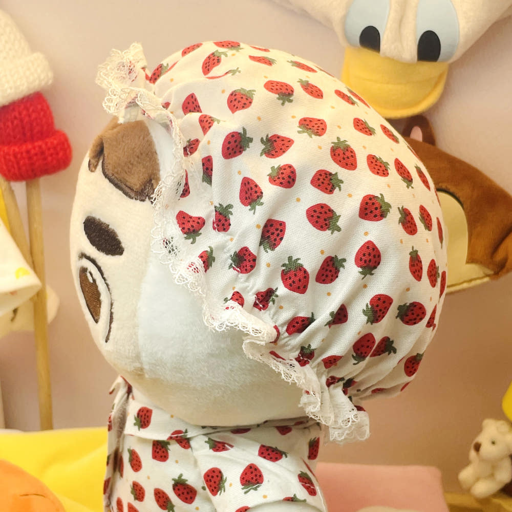20cmぬい用 あひる＆いちごパジャマ帽子｜推しぬい小物
