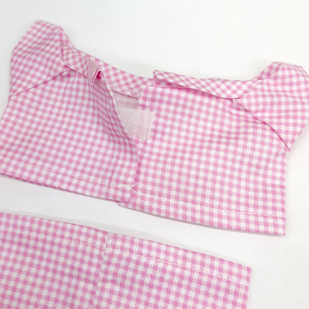 20cmぬい服 チェックパジャマコーデセット｜推しぬい服
