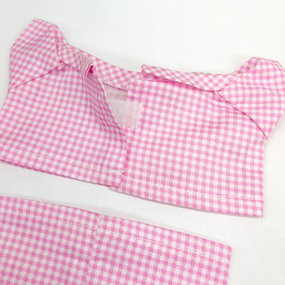 20cmぬい服 チェックパジャマコーデセット｜推しぬい服