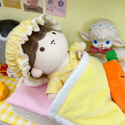 20cmぬい用 チェックパジャマ帽子｜推しぬい小物