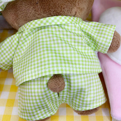 20cmぬい服 チェックパジャマコーデセット｜推しぬい服
