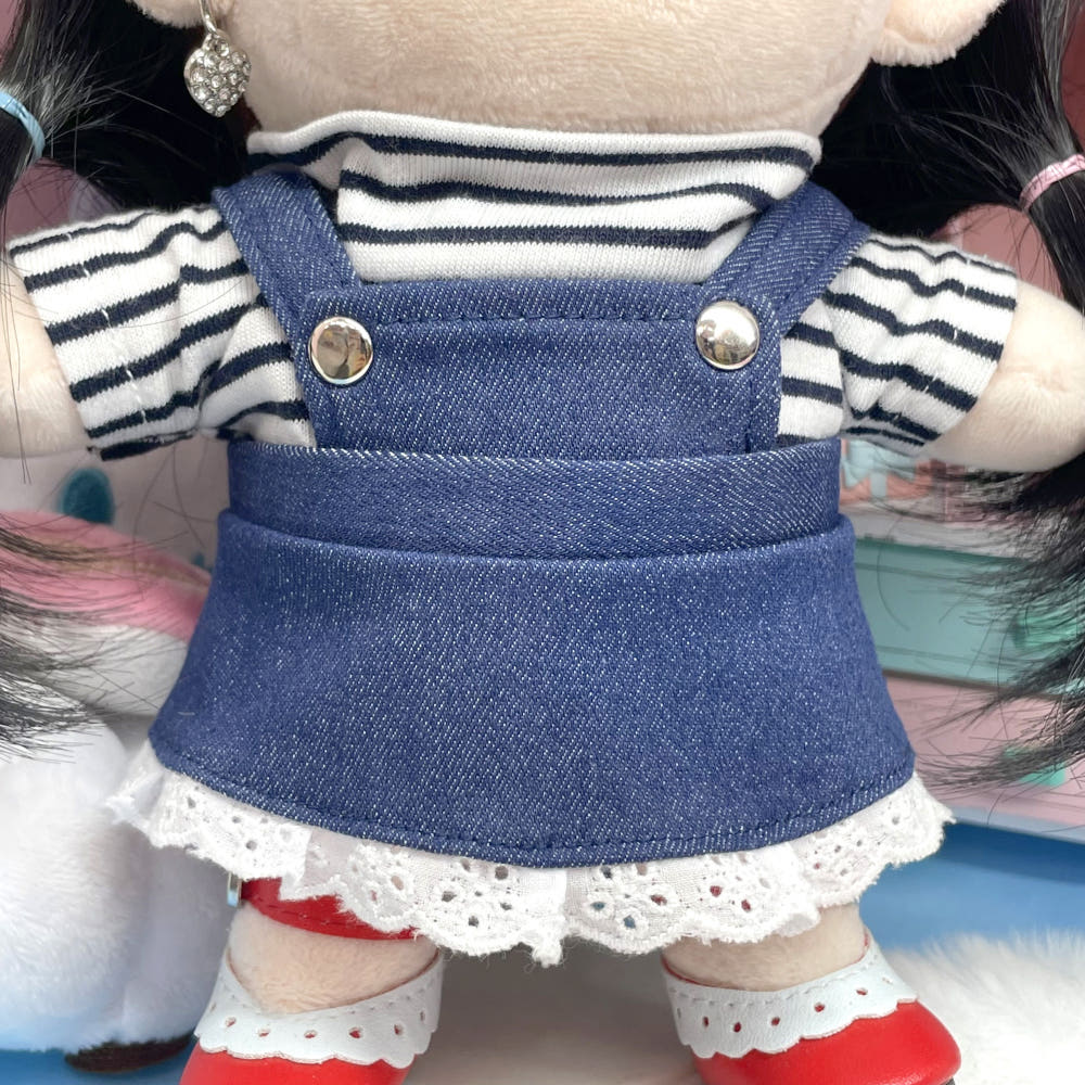 15cm・20cmぬい服 デニムサロペットスカート｜推しぬい服