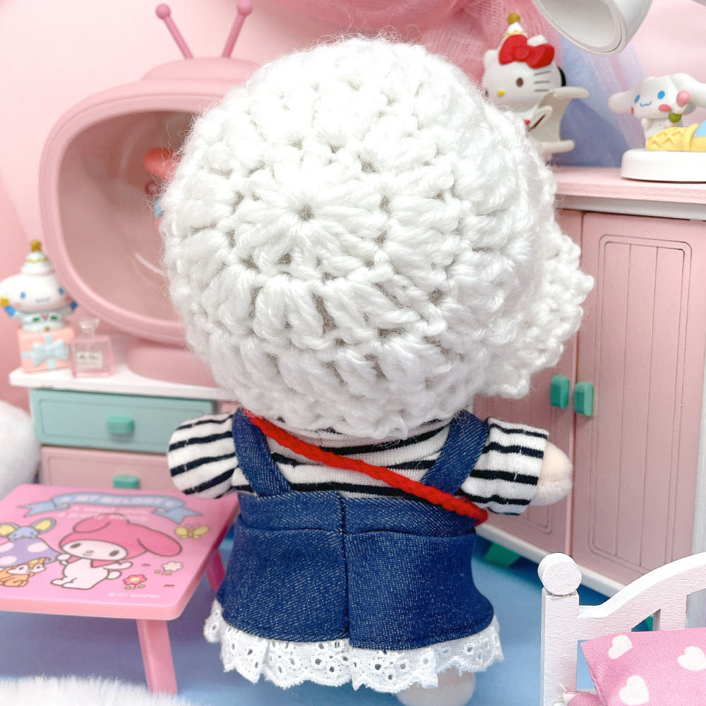 15cm・20cmぬい服 デニムサロペットスカート｜推しぬい服