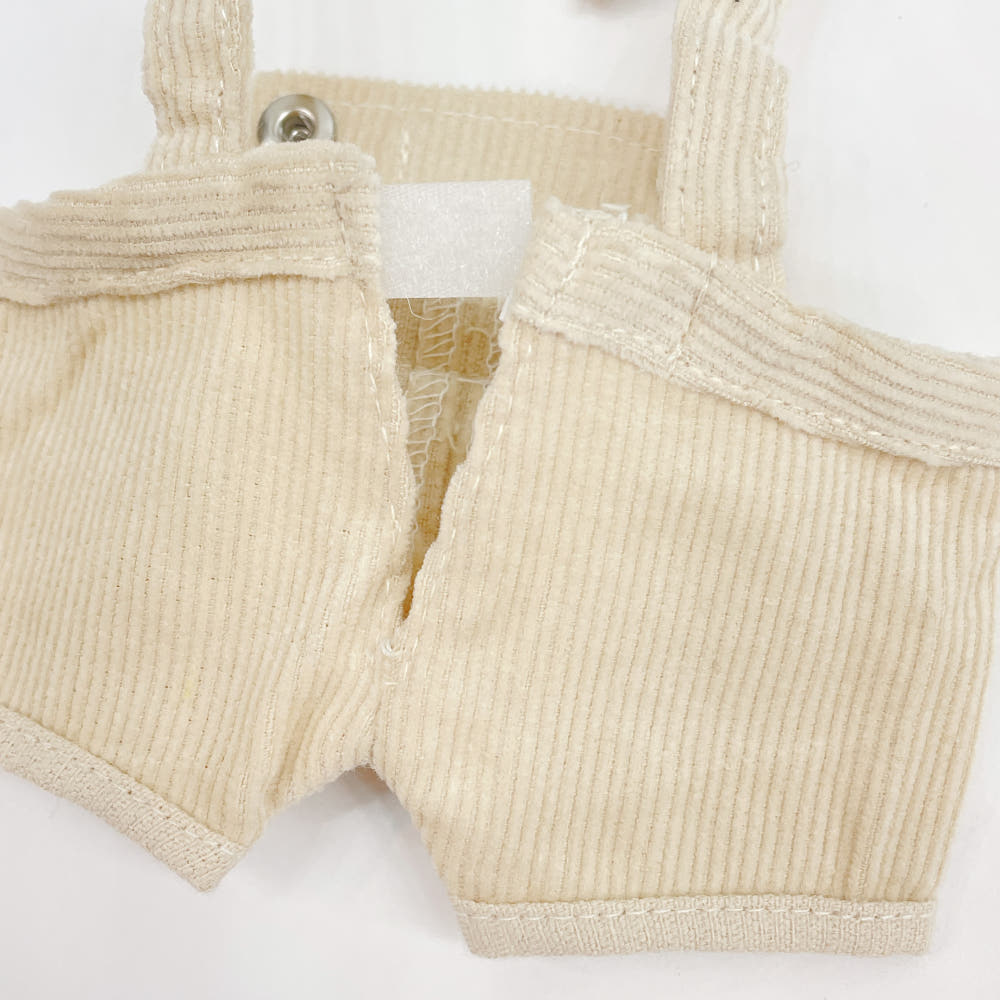 15cm・20cmぬい服 ポケット付きコーデュロイサロペット｜推しぬい服