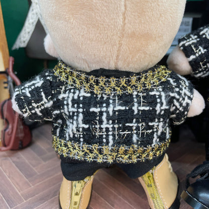 15cm・20cm 인형 옷 골드 트위드 재킷