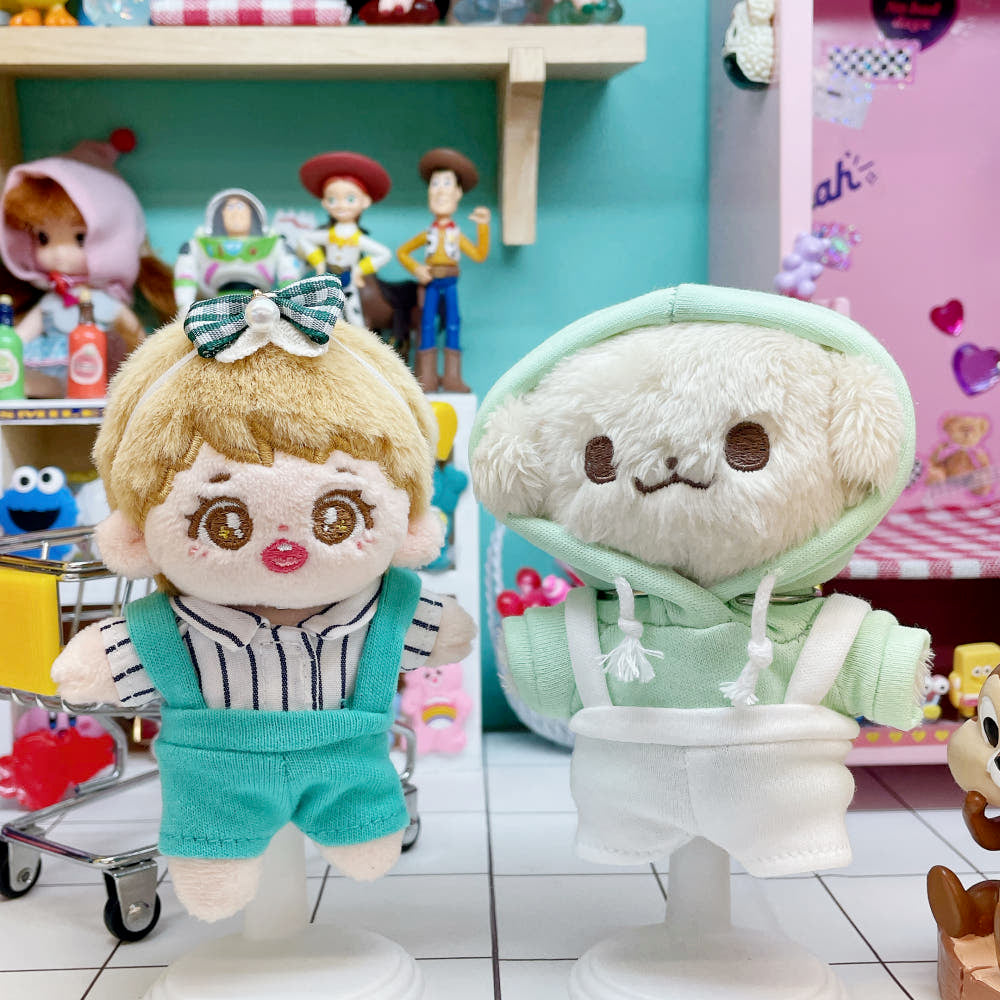 10cm plushie overalls