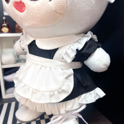 10cm/15cm/20cm Plushie Outfit: Maid Costume Set