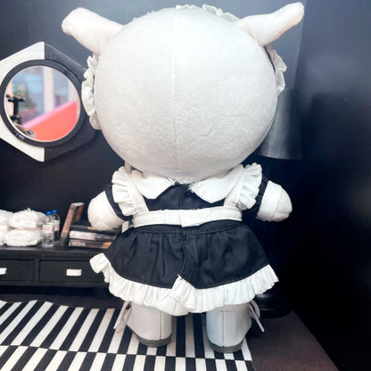 10cm/15cm/20cm Plushie Outfit: Maid Costume Set