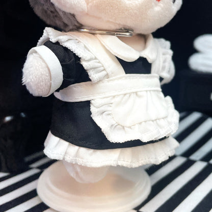 10cm/15cm/20cm Plushie Outfit: Maid Costume Set