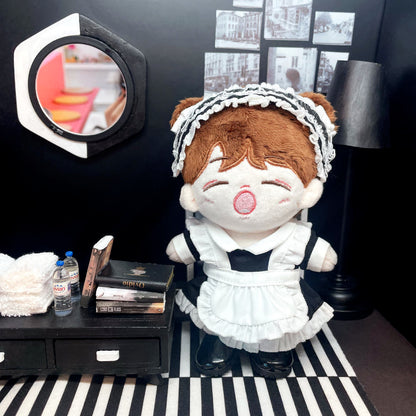 10cm/15cm/20cm Plushie Outfit: Maid Costume Set