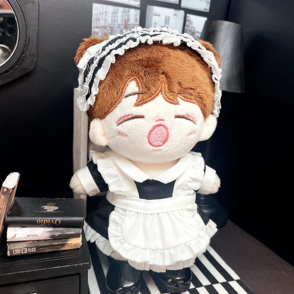 10cm/15cm/20cm Plushie Outfit: Maid Costume Set