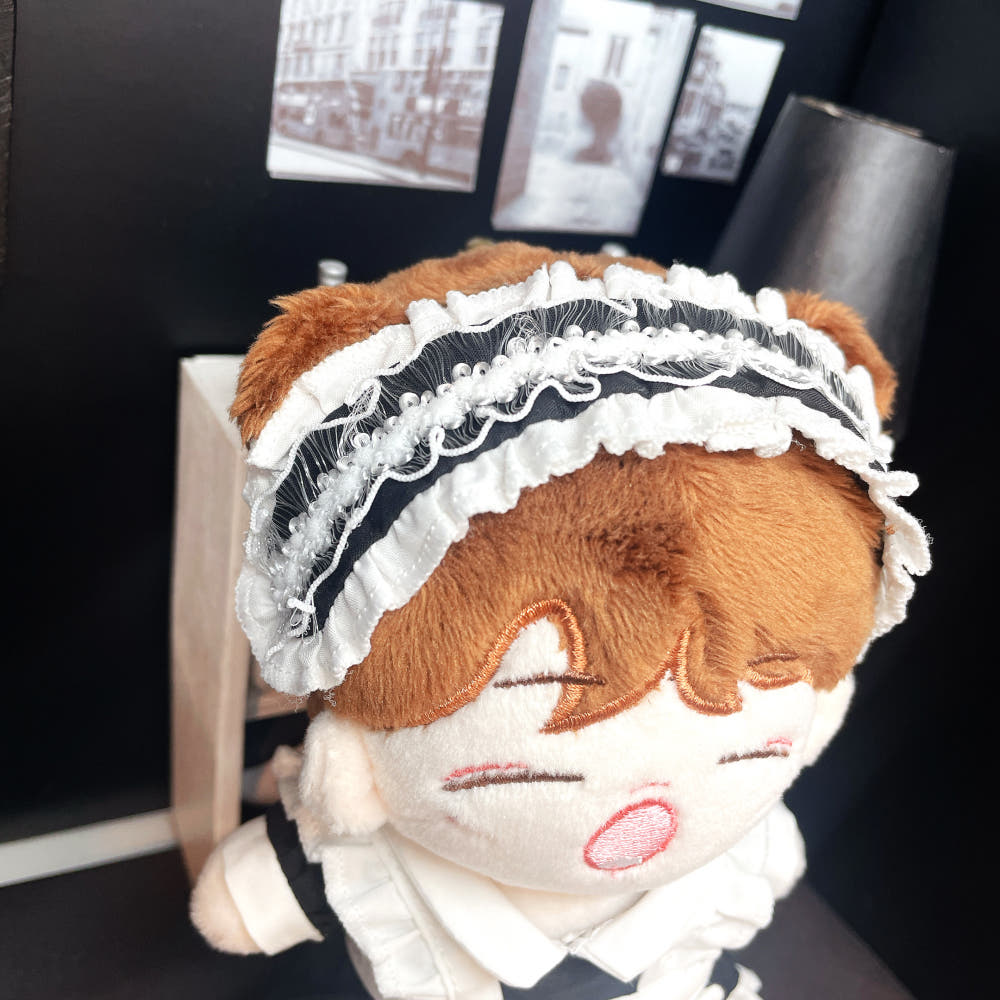 10cm/15cm/20cm Plushie Outfit: Maid Costume Set
