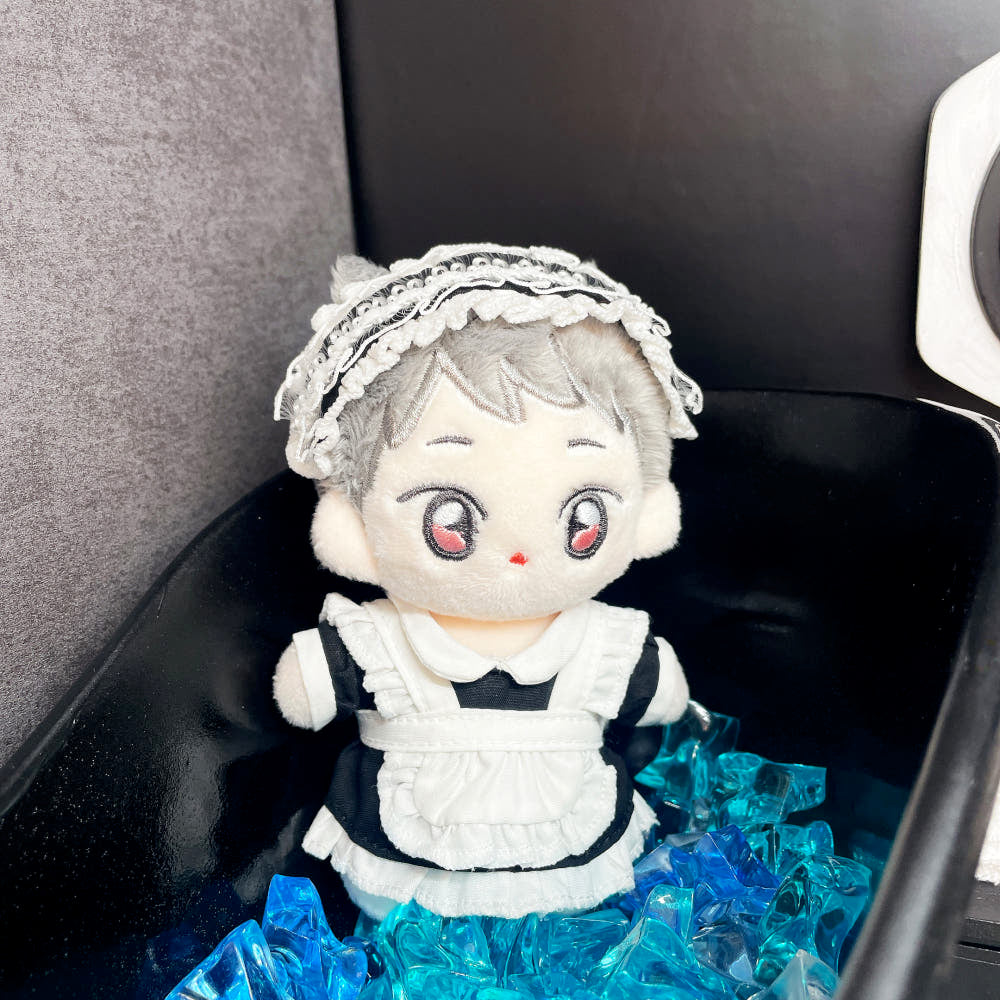 10cm/15cm/20cm Plushie Outfit: Maid Costume Set