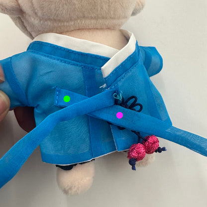 10cm, 15cm, and 20cm plush doll clothing: Men's Hanbok outfit set