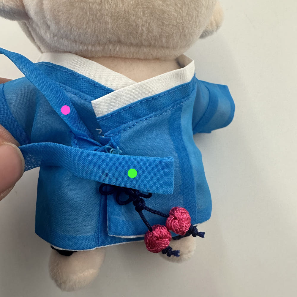 10cm, 15cm, and 20cm plush doll clothing: Men's Hanbok outfit set