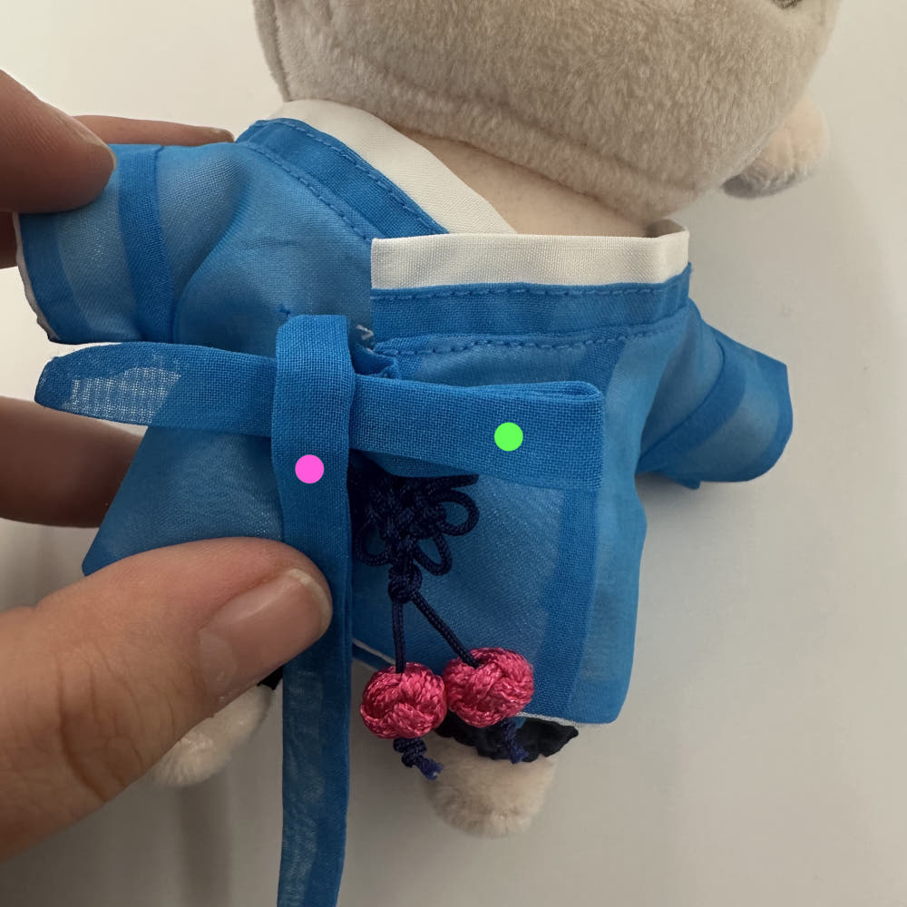 10cm, 15cm, and 20cm plush doll clothing: Men's Hanbok outfit set