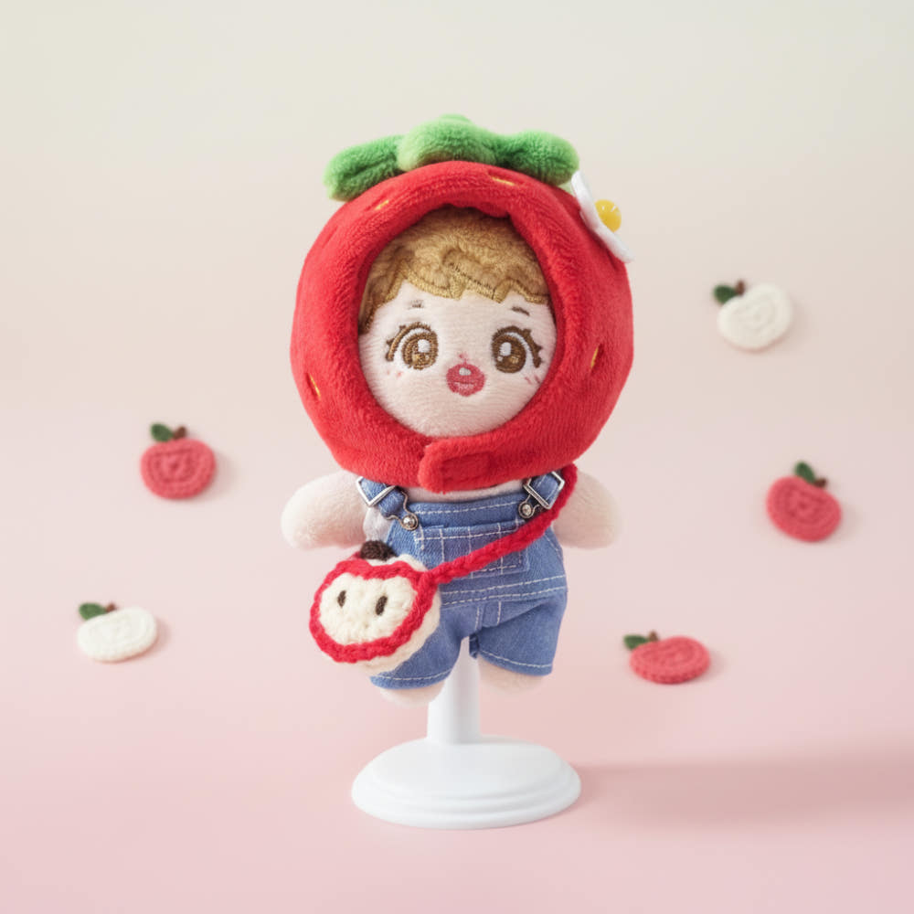 10cm 인형용 사과 가방｜최애 인형 액세서리