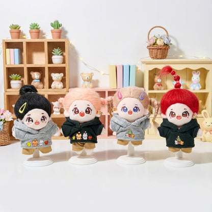 10cm・15cm・20cm 인형 옷 후드 코디 세트｜최애 인형 옷 입히기