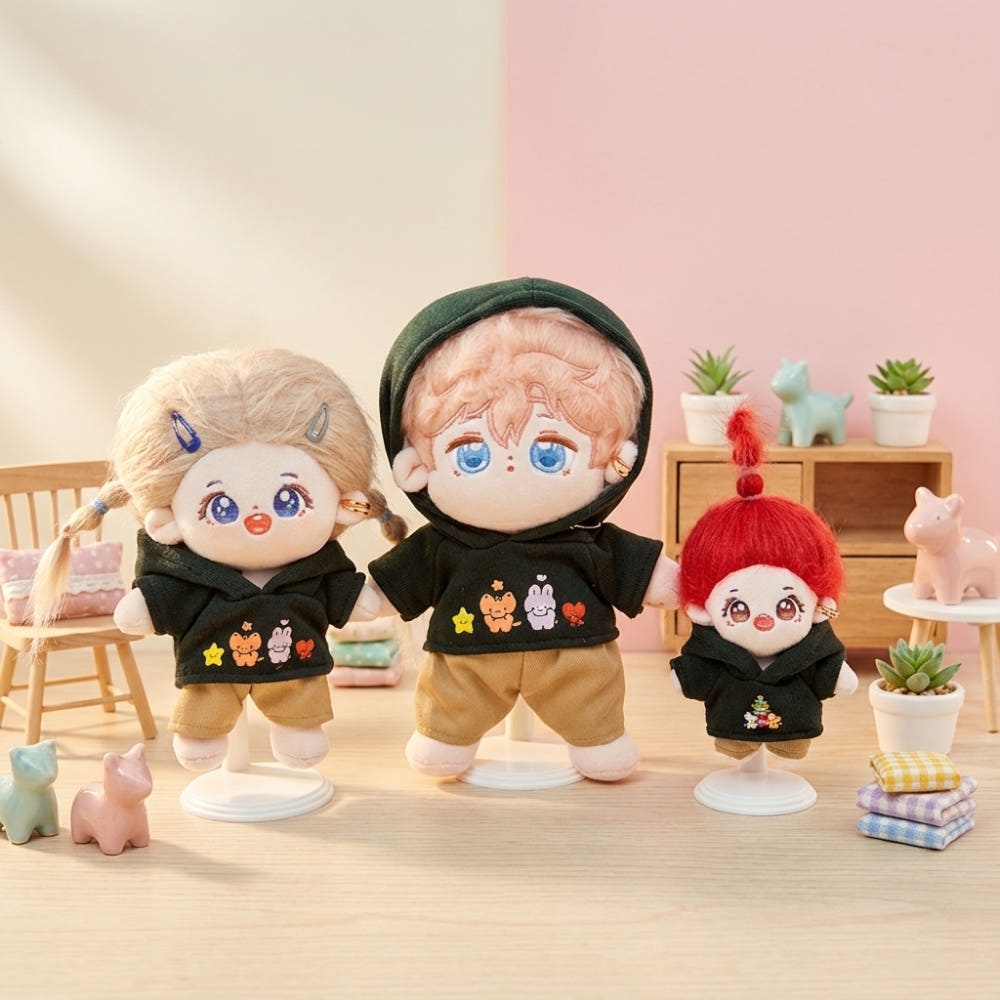 10cm・15cm・20cm 인형 옷 후드 코디 세트｜최애 인형 옷 입히기