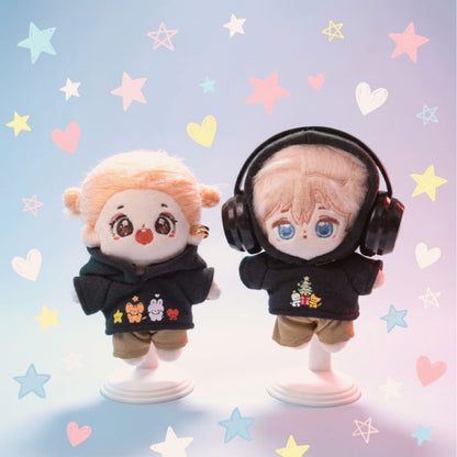 10cm・15cm・20cm 인형 옷 후드 코디 세트｜최애 인형 옷 입히기
