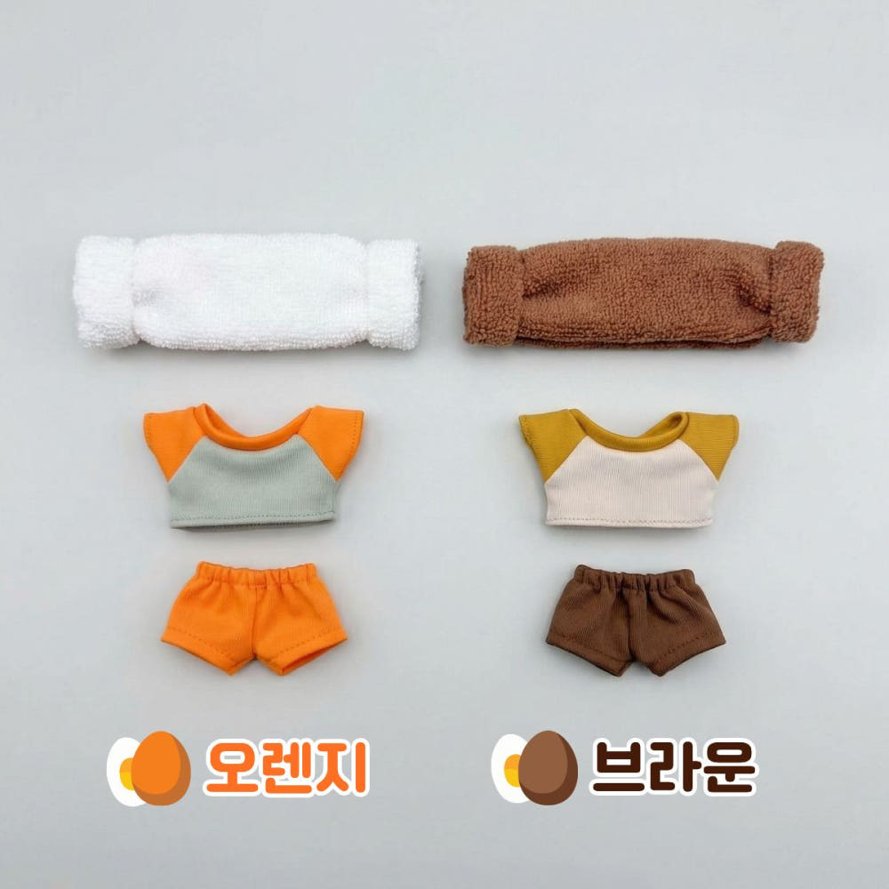 10cmぬい服 韓国サウナコーデセット｜推しぬい着せ替え