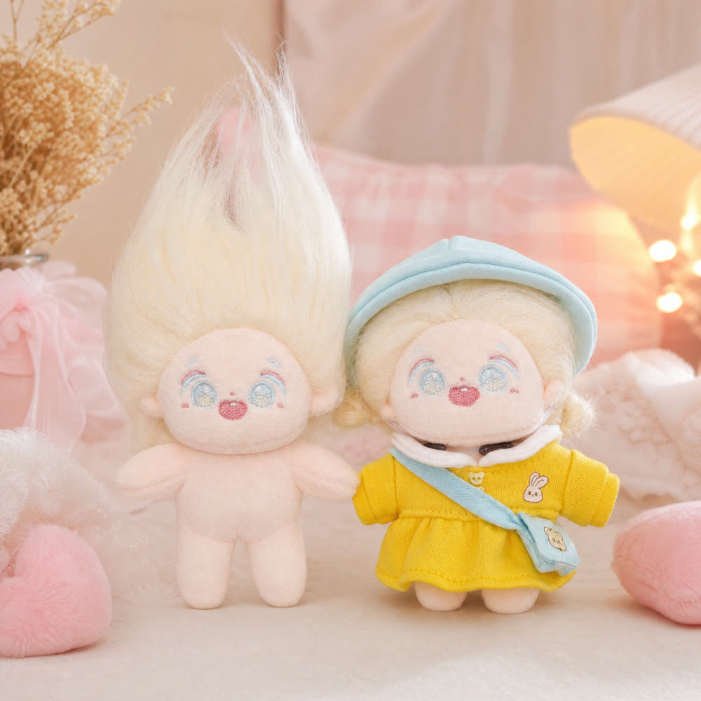 10cm・15cm・20cm 無属性ぬいぐるみ本体｜選べるヘアカラー・着せ替えぬい