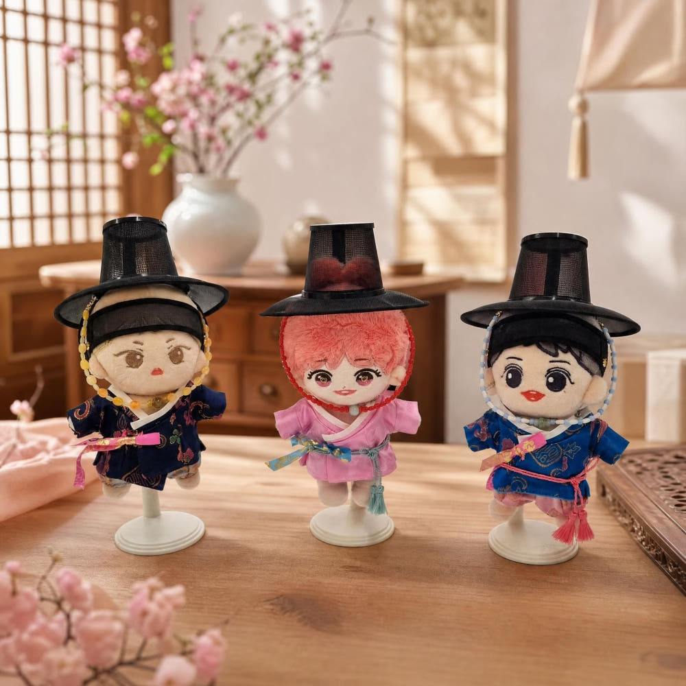 10cm・15cmぬい用 韓国伝統帽子「カッ」｜推しぬいアクセサリー