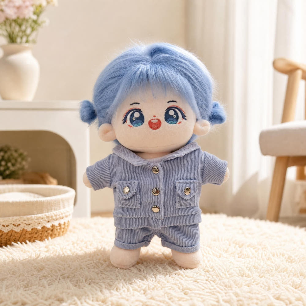 【ぬいぐるみ付き】20cm コーデュロイ フルコーデセット｜推しぬい服・アイドルぬい服