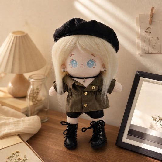 【ぬいぐるみ付き】20cm ミリタリージャケット フルコーデセット｜推しぬい服・アイドルぬい服