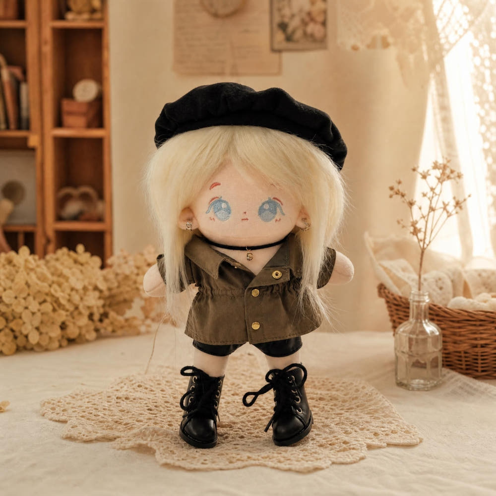 【ぬいぐるみ付き】20cm ミリタリージャケット フルコーデセット｜推しぬい服・アイドルぬい服