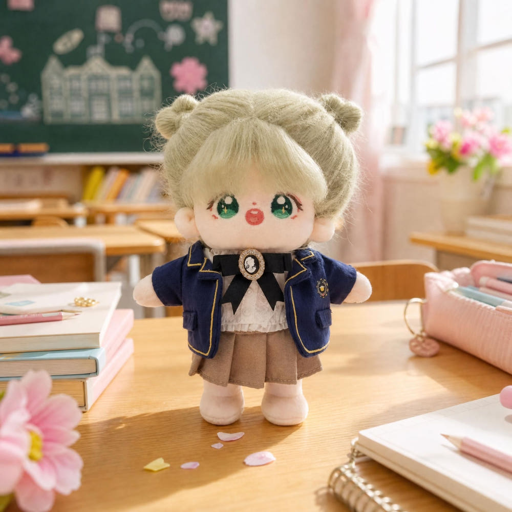 【ぬいぐるみ付き】15cm スクールルック フルコーデセット｜推しぬい服・アイドルぬい服