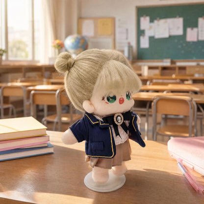 【ぬいぐるみ付き】15cm スクールルック フルコーデセット｜推しぬい服・アイドルぬい服