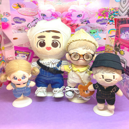 10cm·15cm·20cm 인형 옷 멜빵바지｜최애 인형 옷 입히기