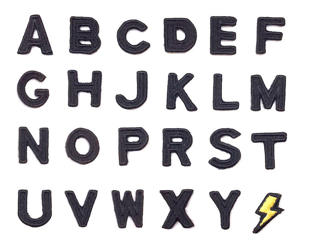 Alphabet patches for 10cm/15cm/20cm plushies | Oshi Nui Accessories