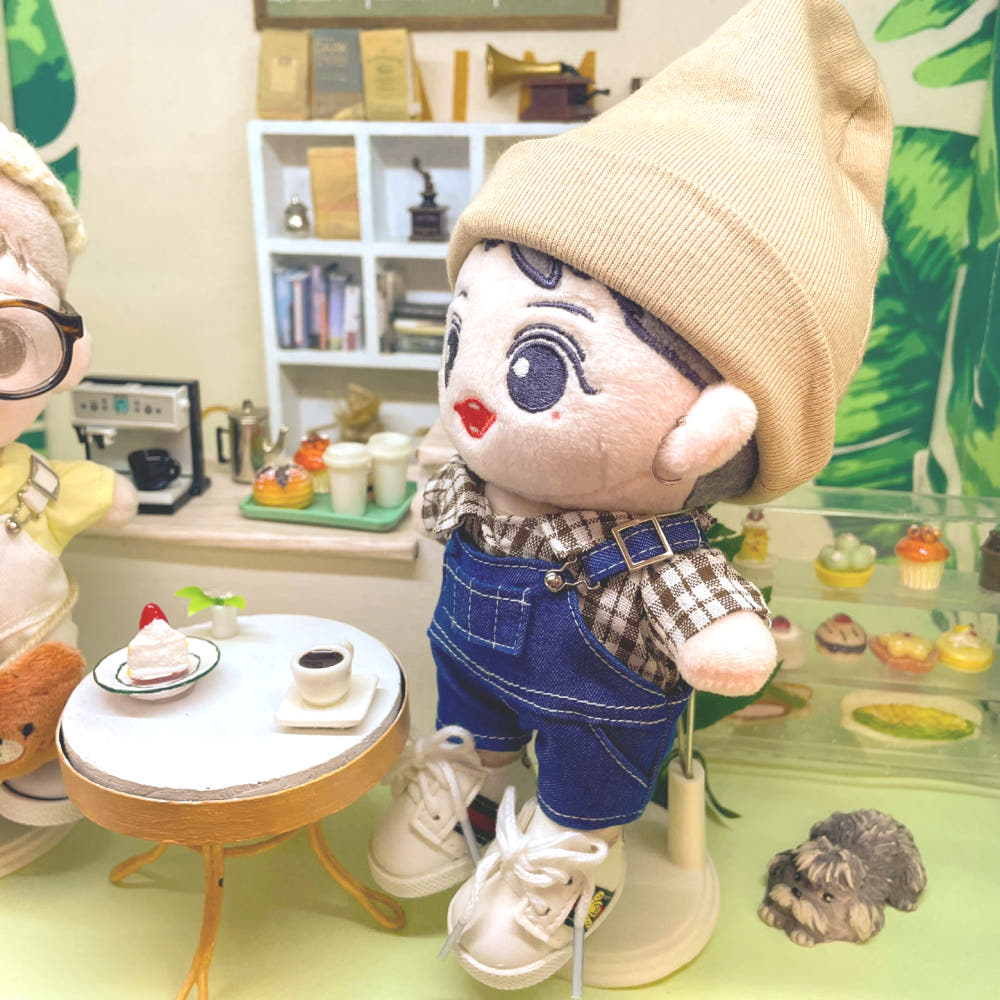 10cm·15cm·20cm 인형 옷 멜빵바지｜최애 인형 옷 입히기